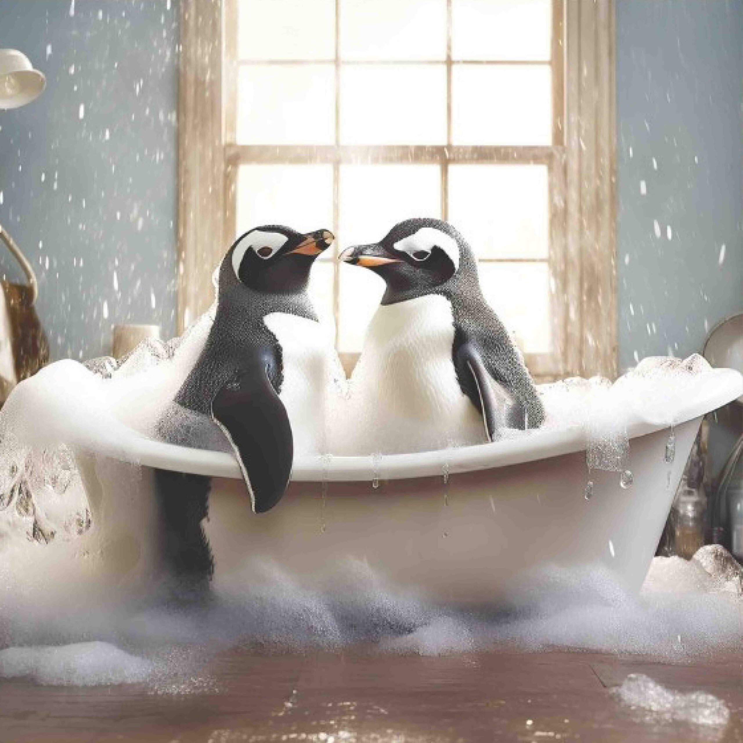2 Penguin Bubble Bath