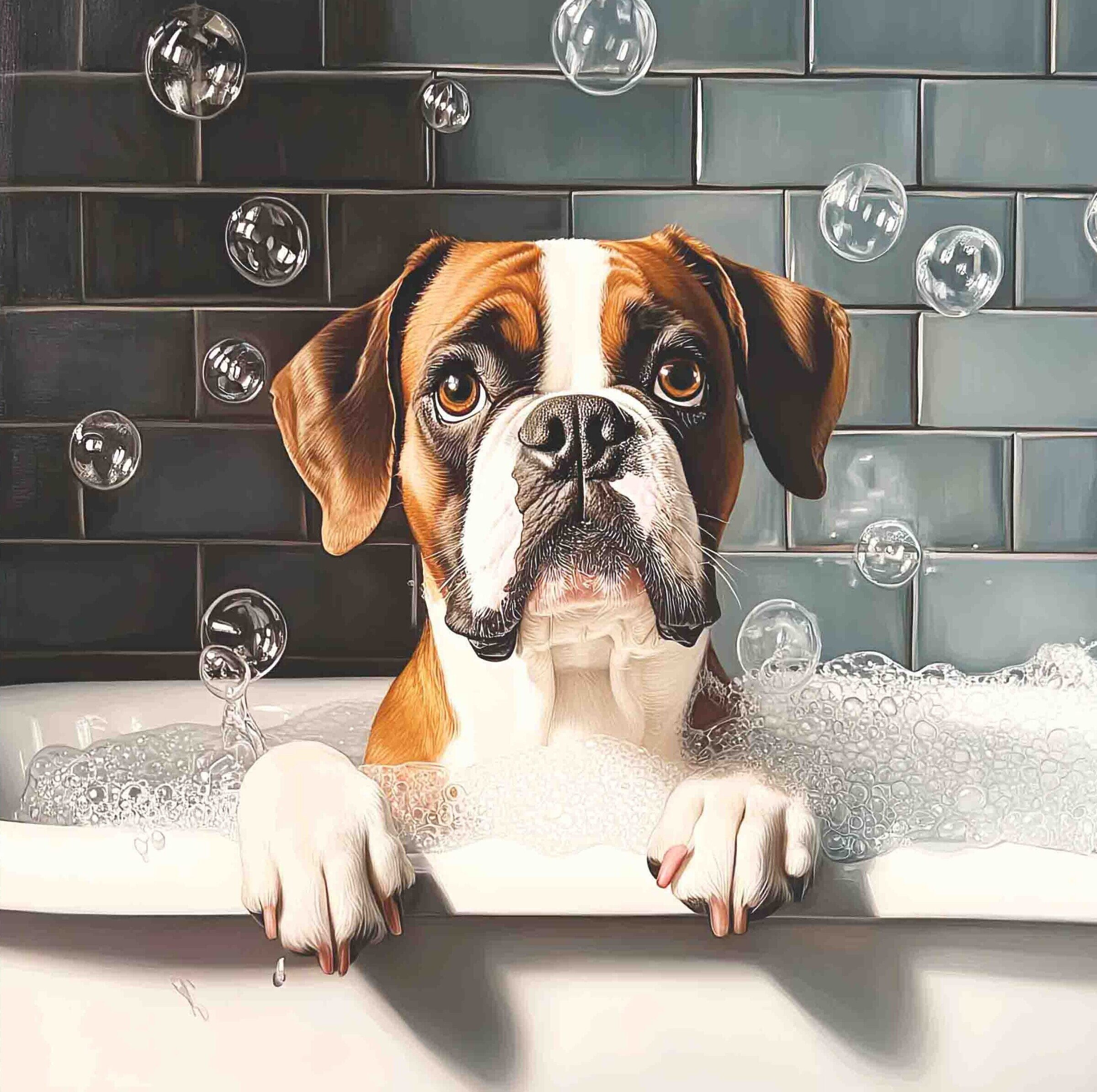 Boxer Brown & White BB