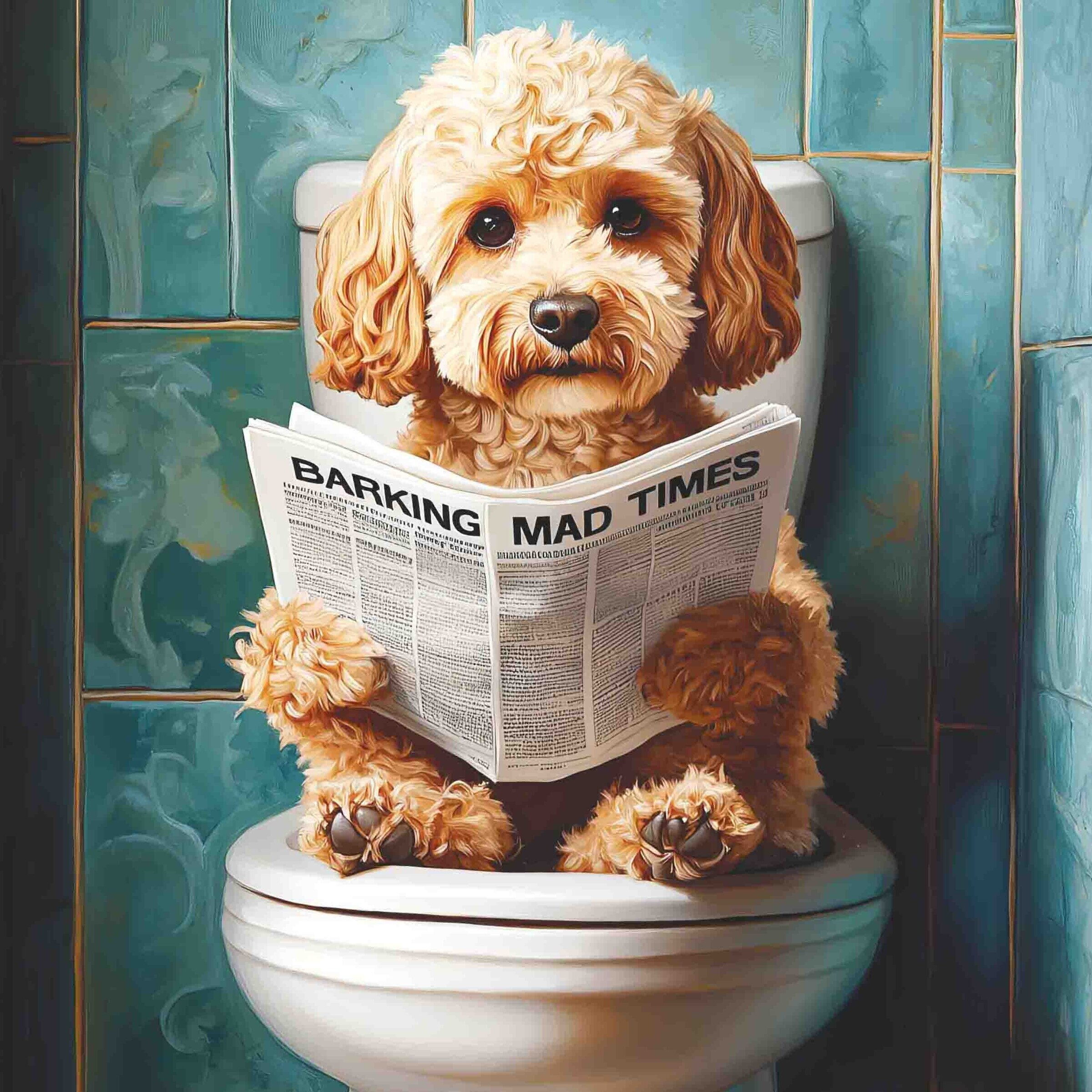 Cockapoo Brown Toilet