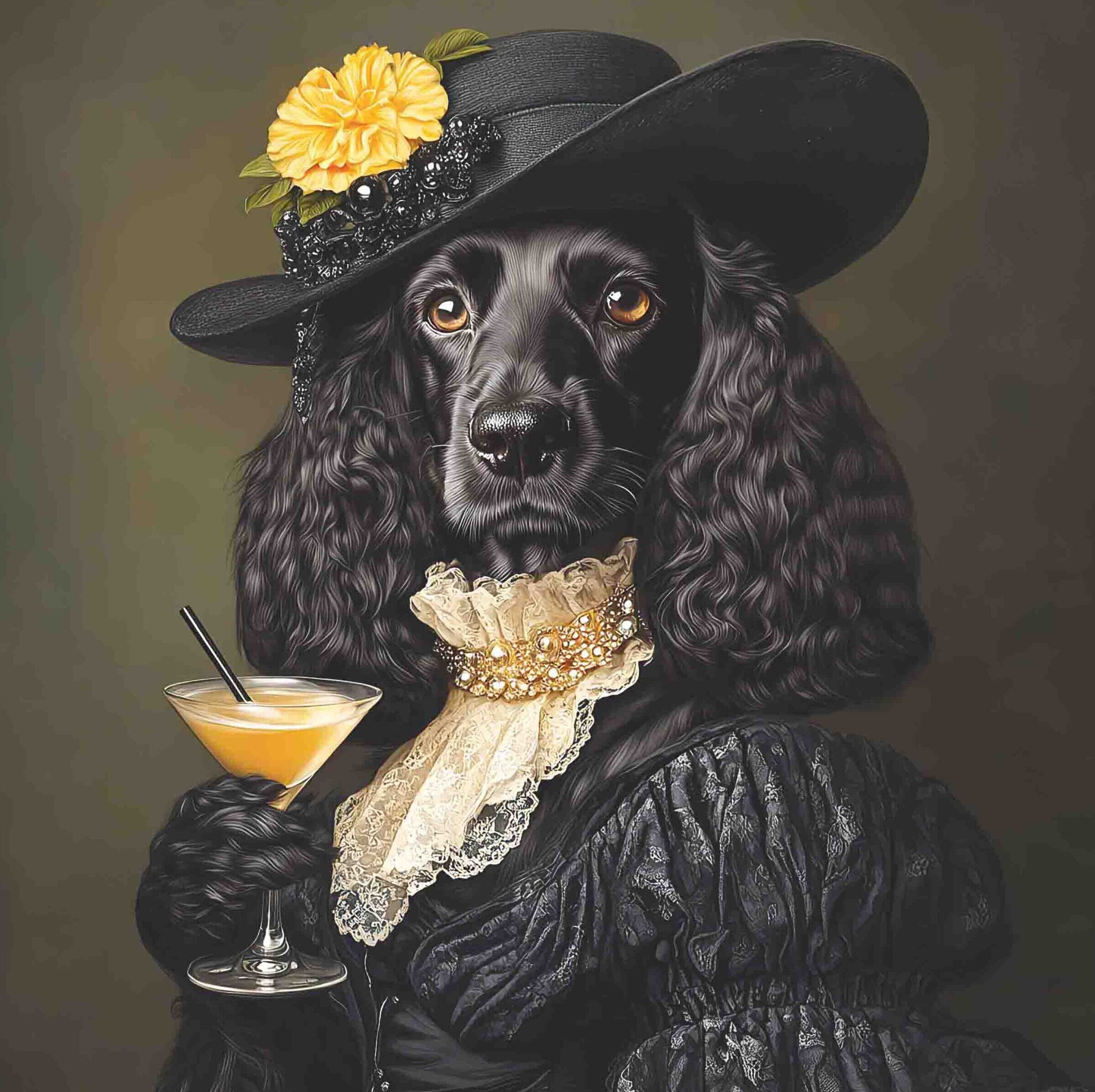 Dressed Up Cocker Spaniel
