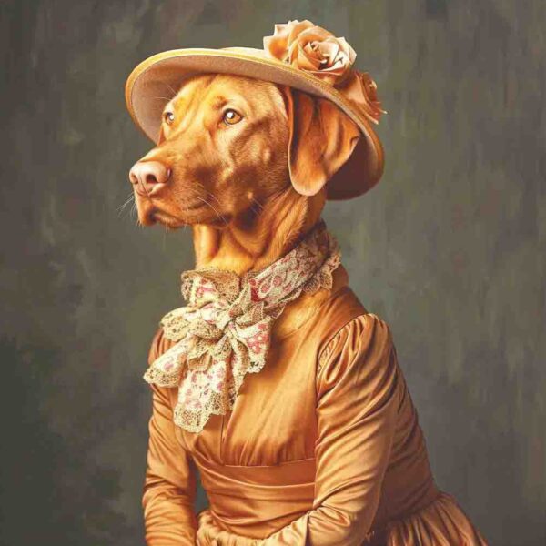 Dressed up Fox Red Lab Female 1