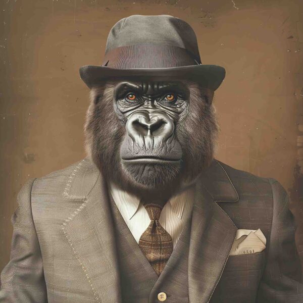 Dressed Up Gorilla Male