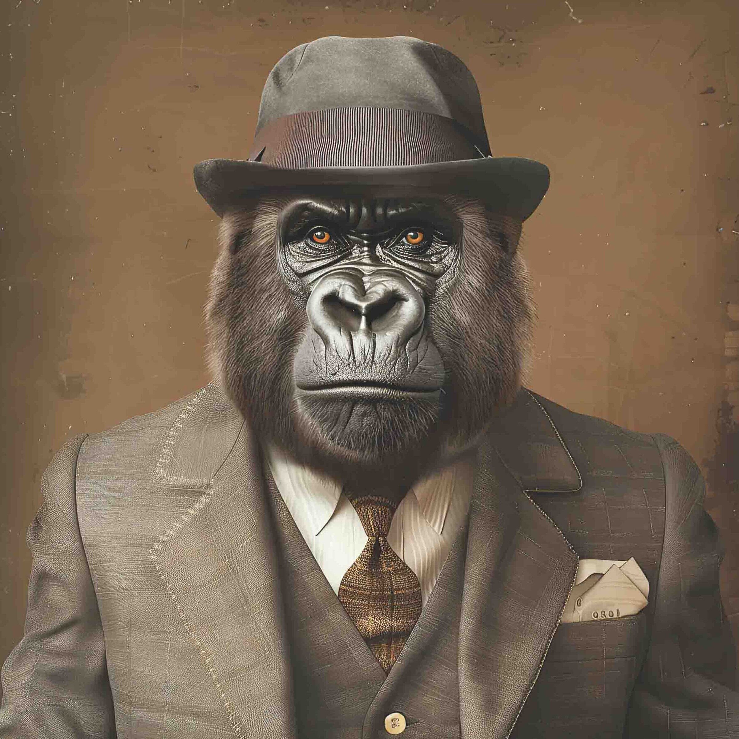 Dressed Up Gorilla Male