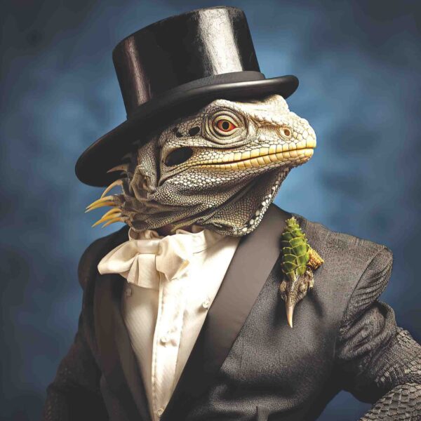Dressed Up Iguana Male