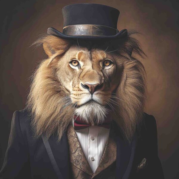 Dressed Up Lion