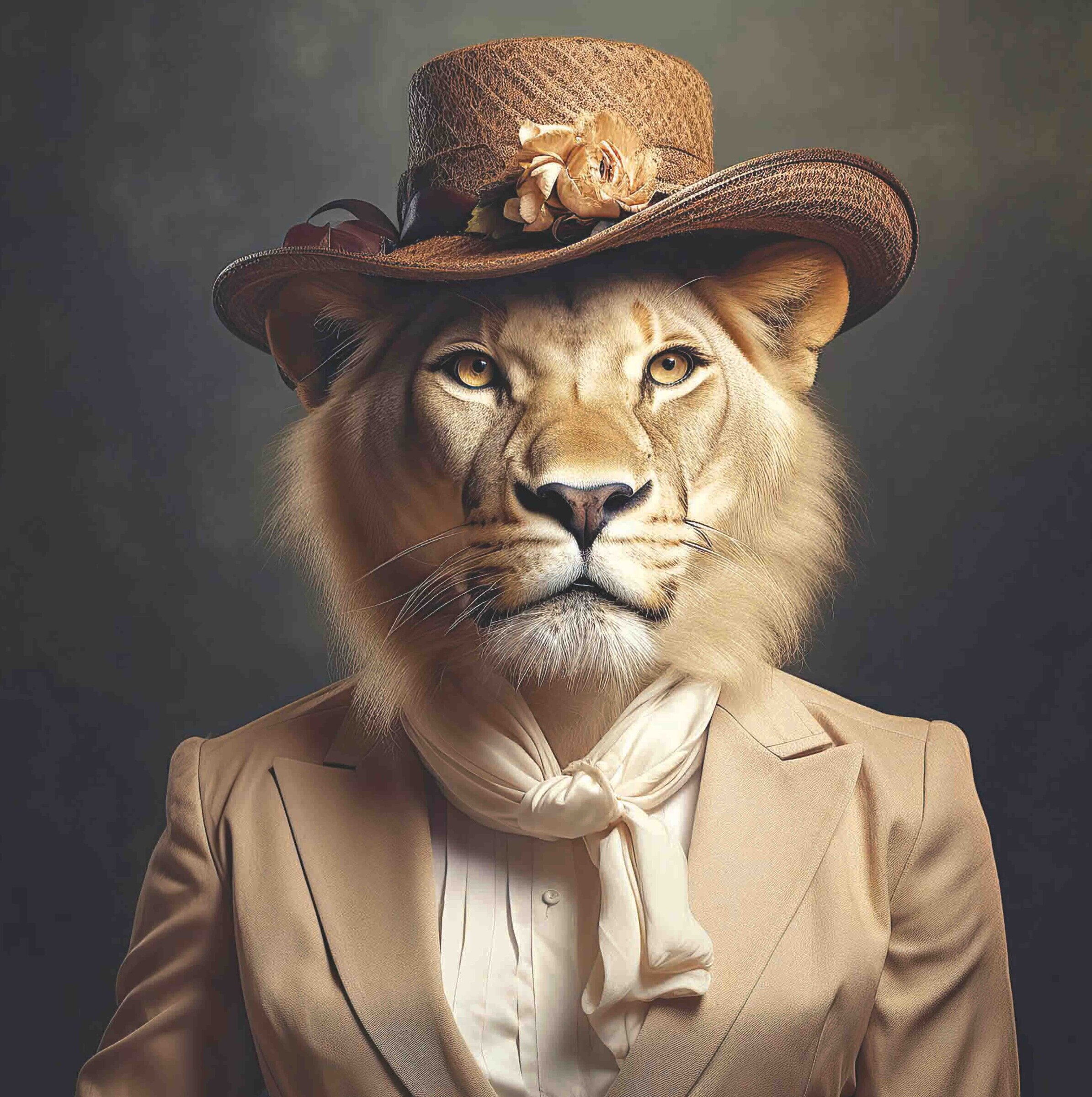 Dressed Up Lioness