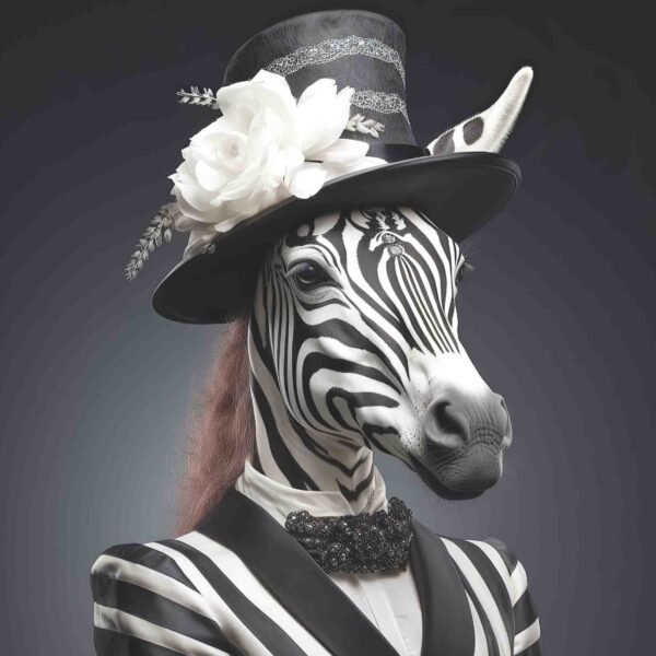 Dressed Up Zebra Female