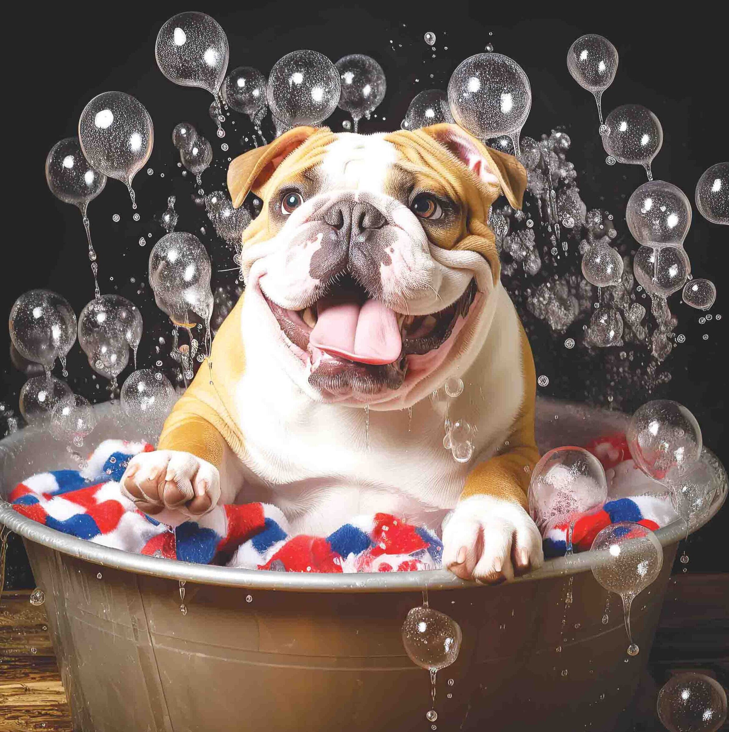 English Bulldog Bubble Bath