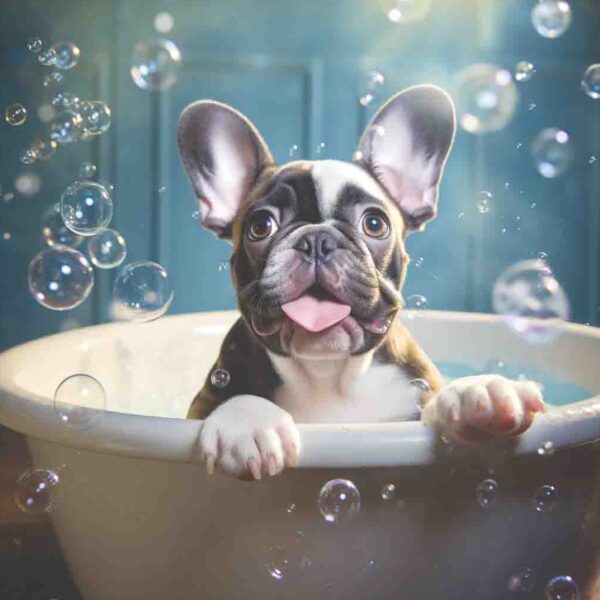 French Bulldog Bubble Bath