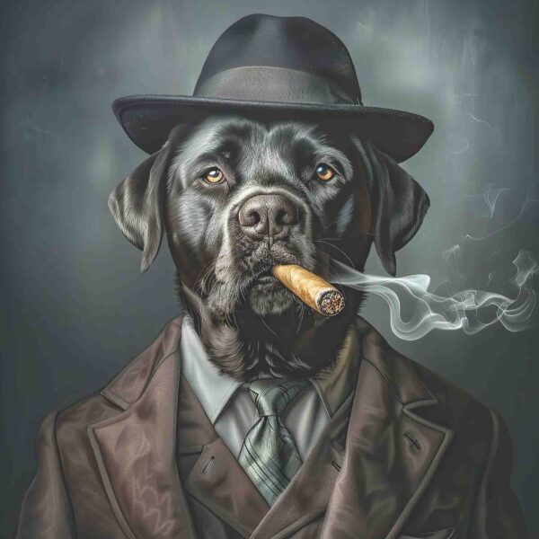 Gangster Black Labrador