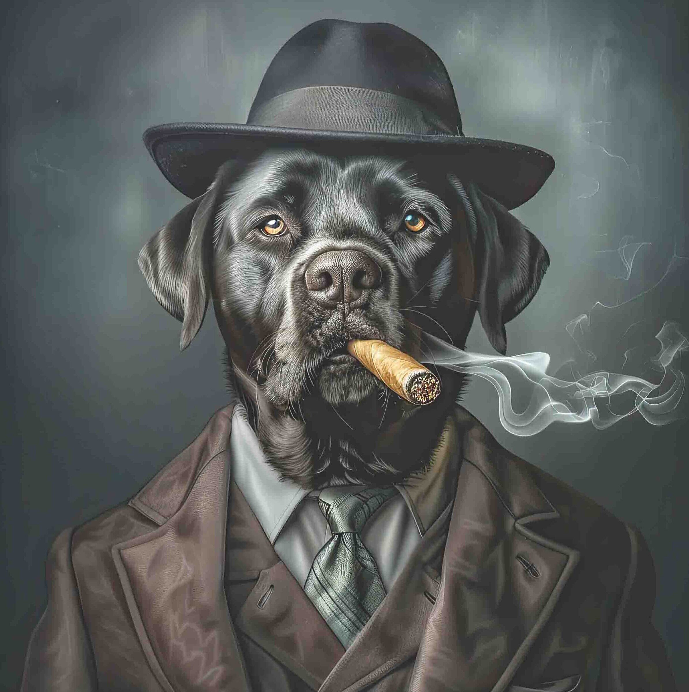 Gangster Black Labrador
