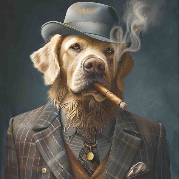 Gangster Blonde Labrador