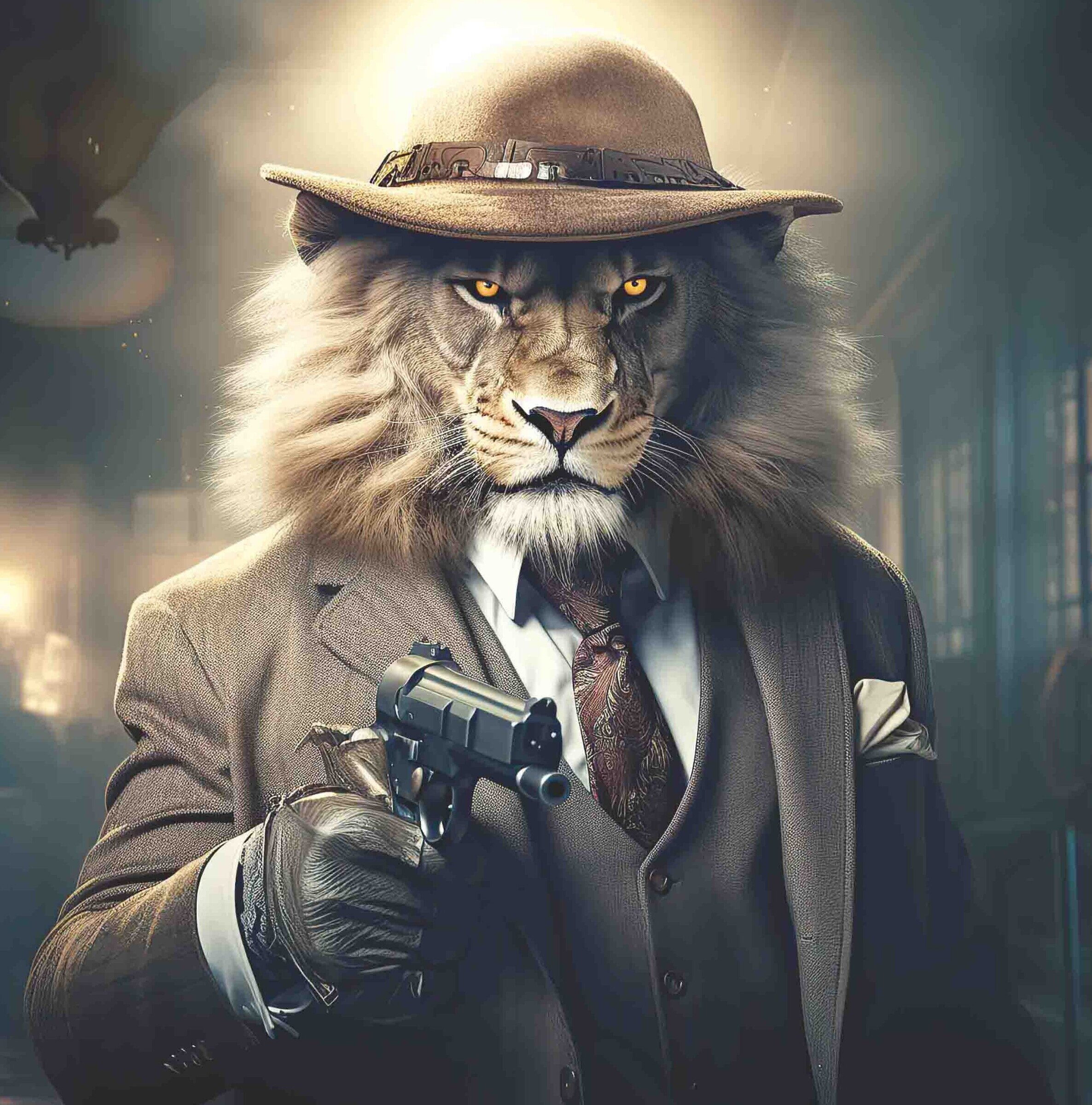 Gangster Lion 1 Gun