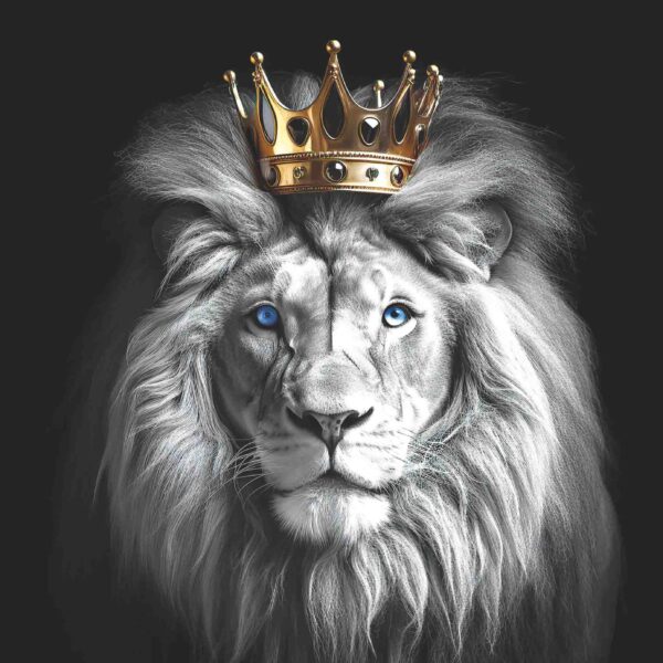 Majestic Lion Colour Facing Forward BnW