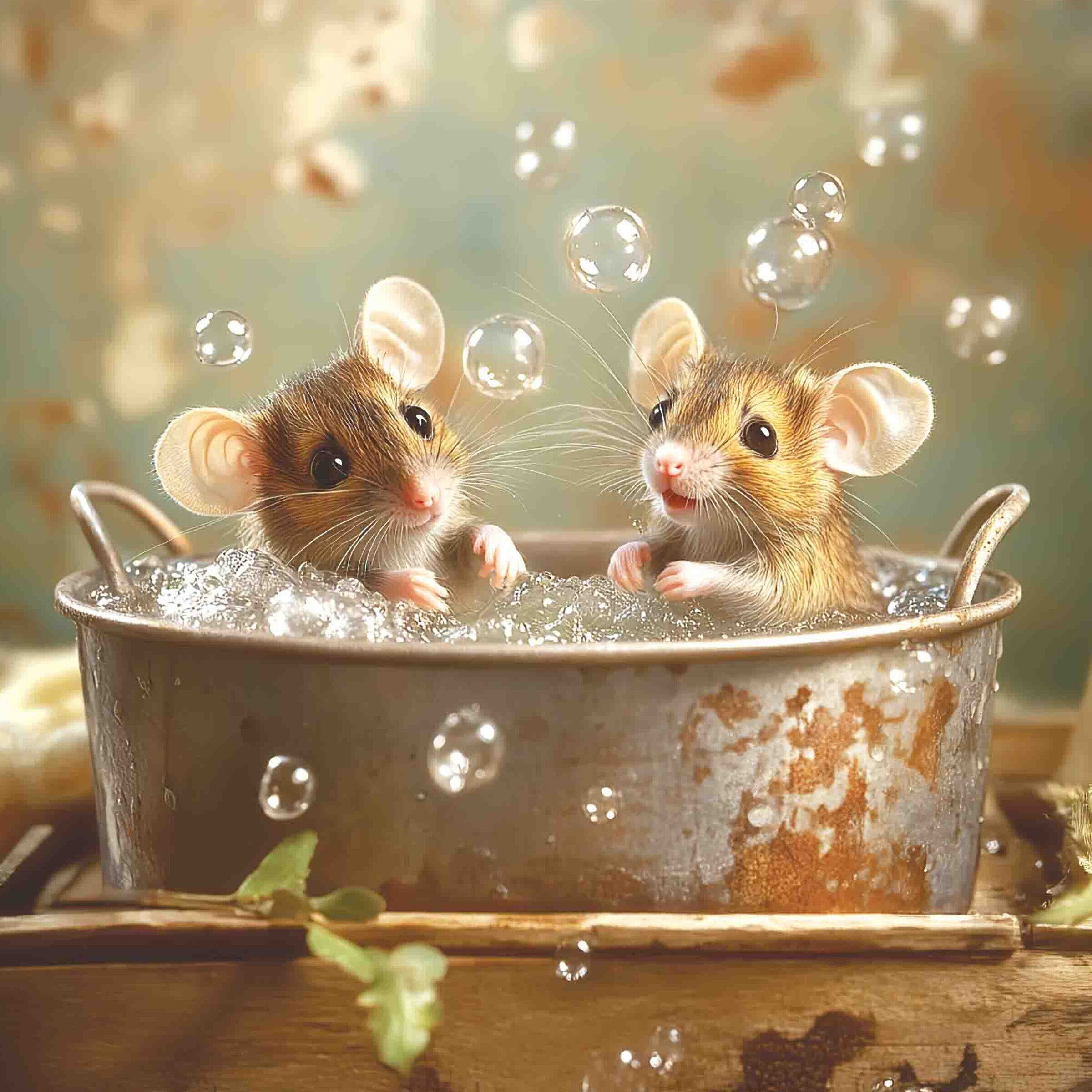 Mice in a Tin Tub