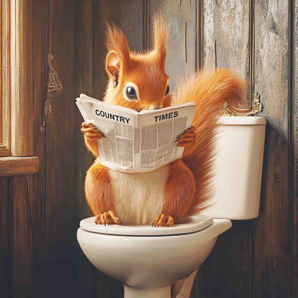 Red Squirrel Toilet