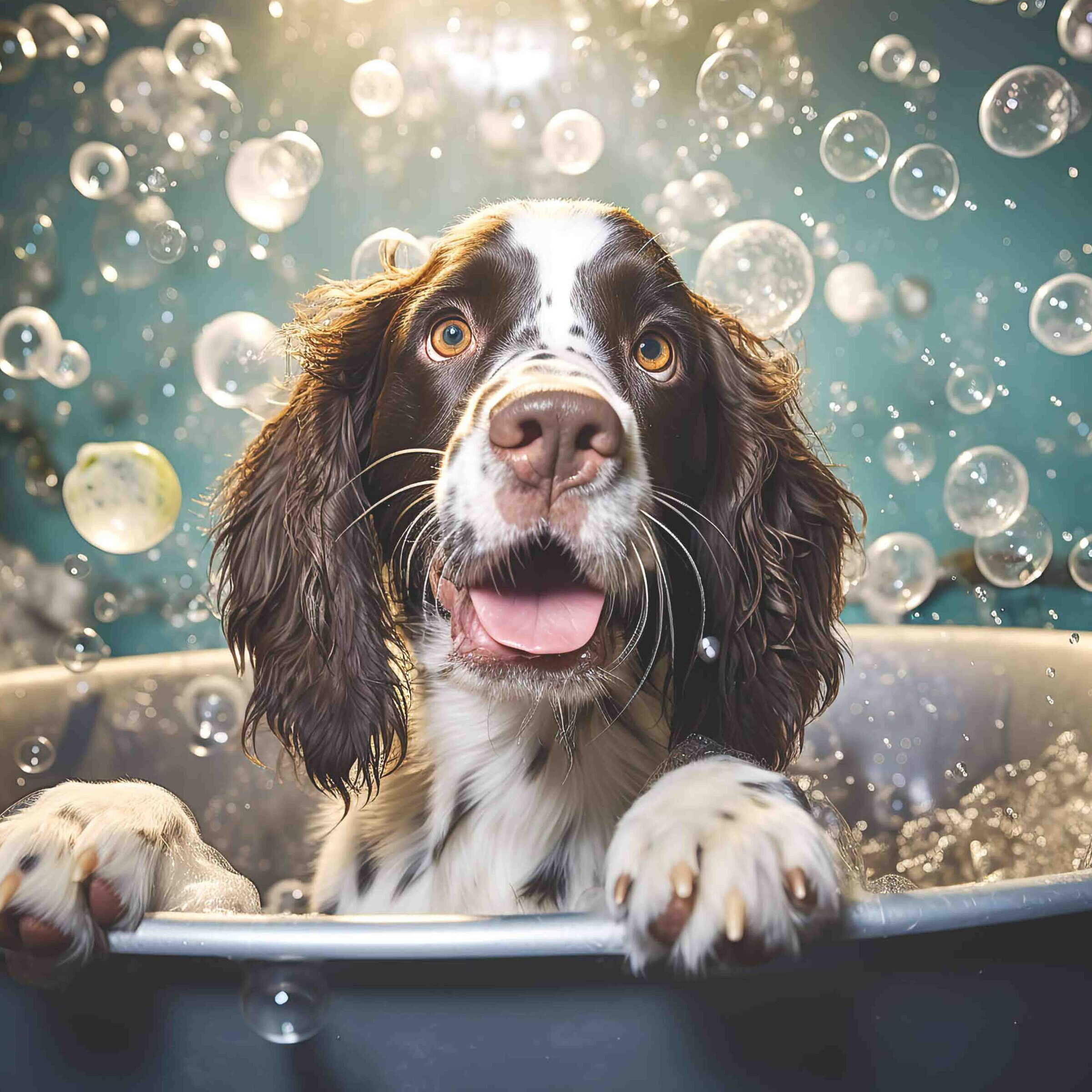 Springer Spaniel Bubble Bath
