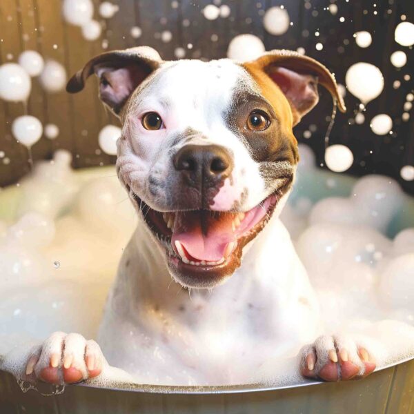 Staffordshire Bull Terrier Bubble Bath
