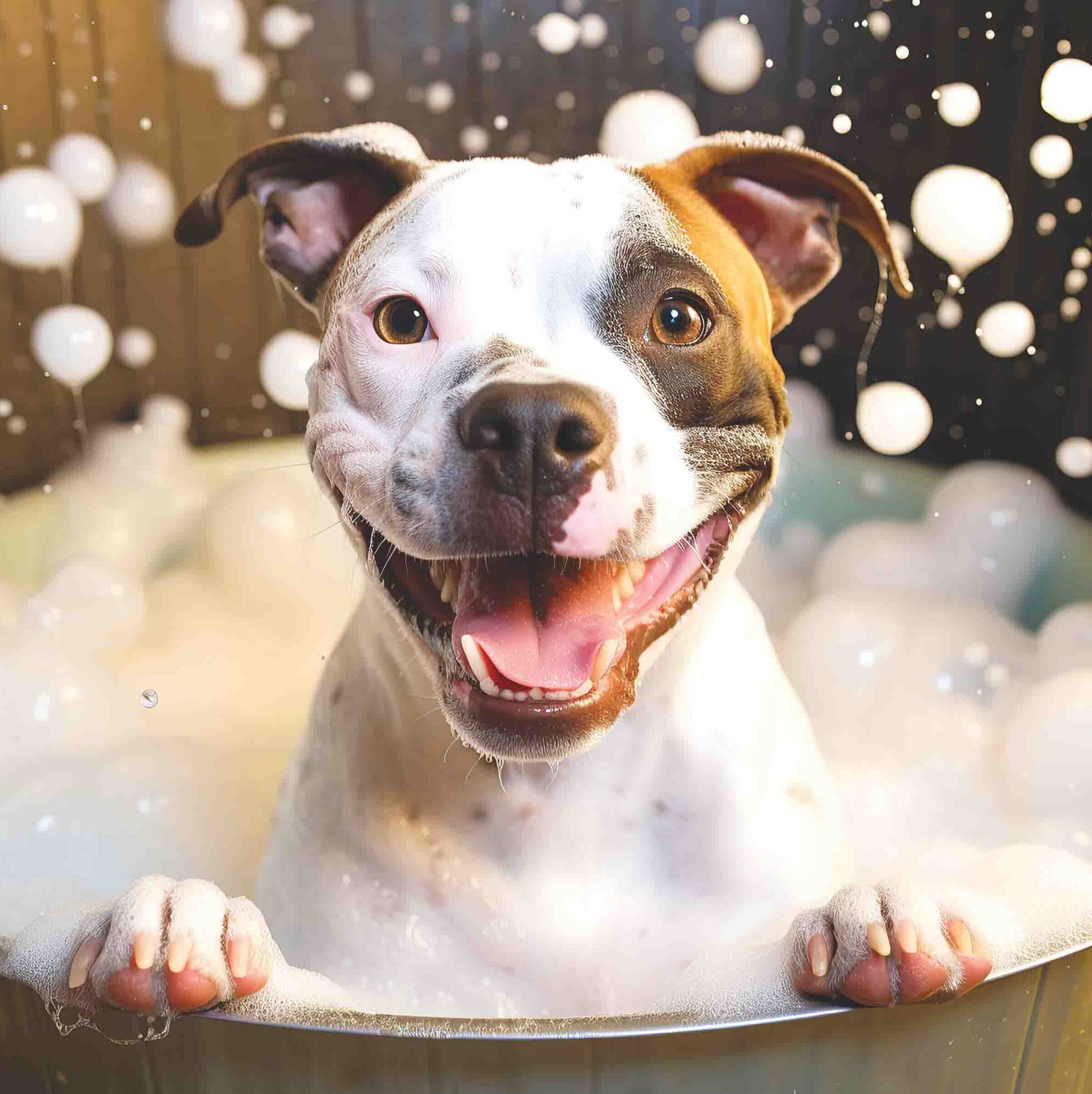 Staffordshire Bull Terrier Bubble Bath