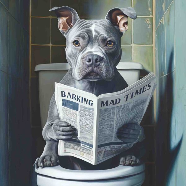 Staffy Grey Toilet