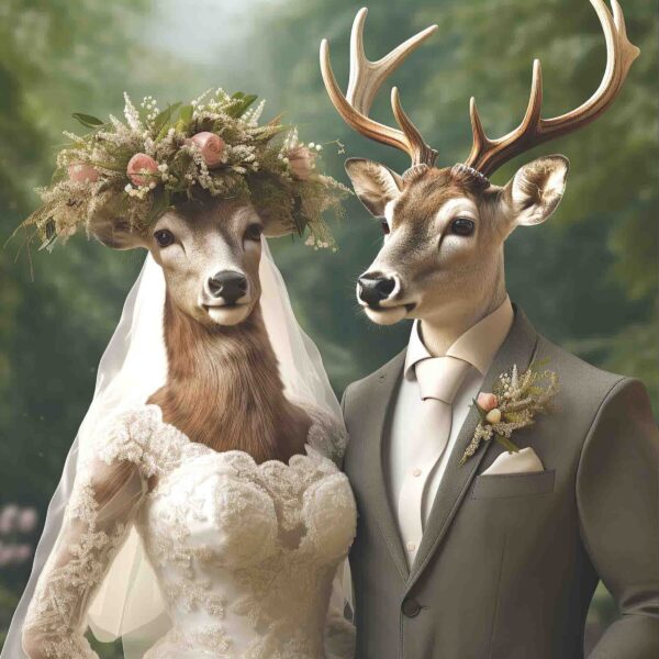 Wedding Day Deer & Stag