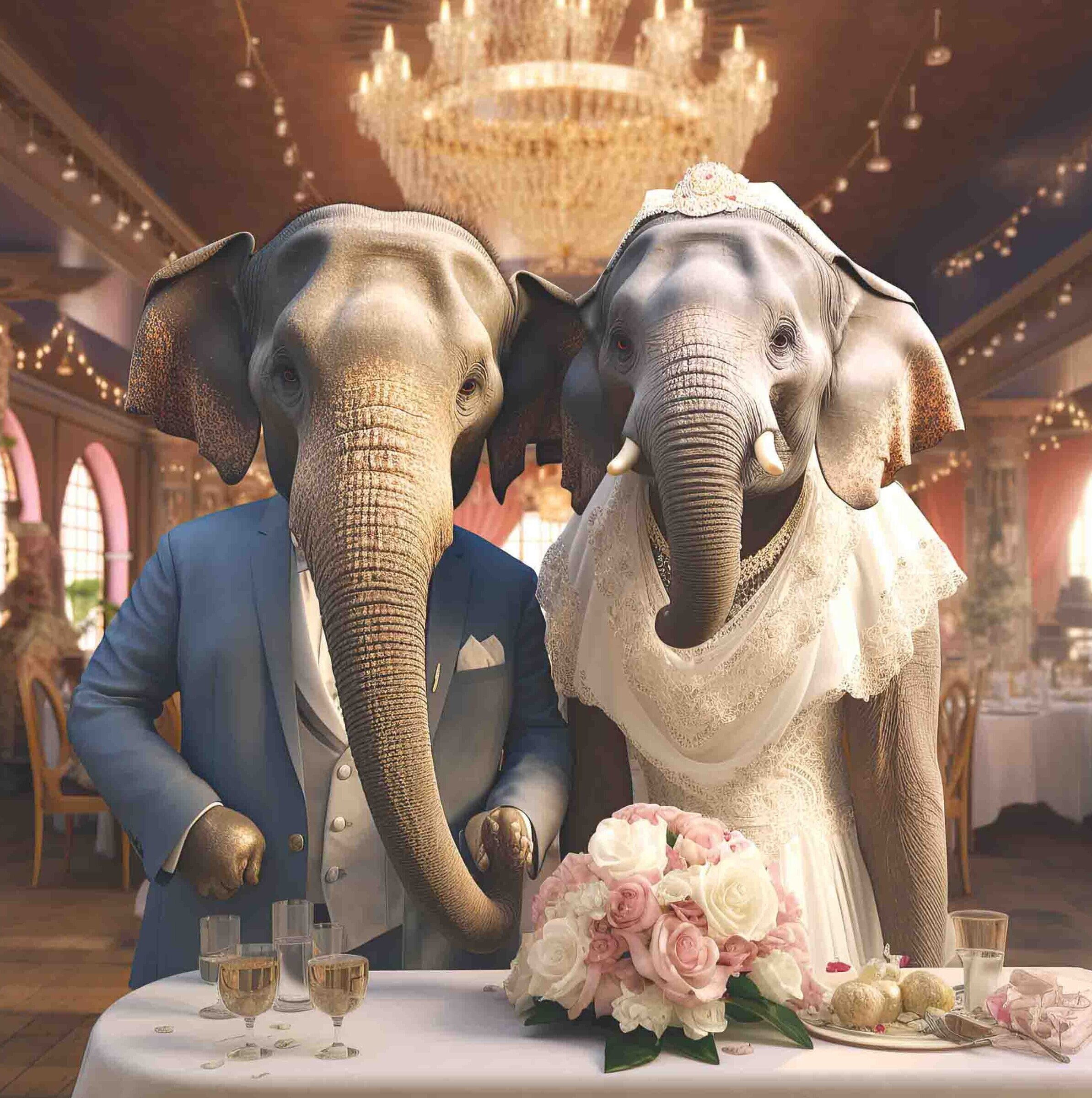 Wedding Day Elephants