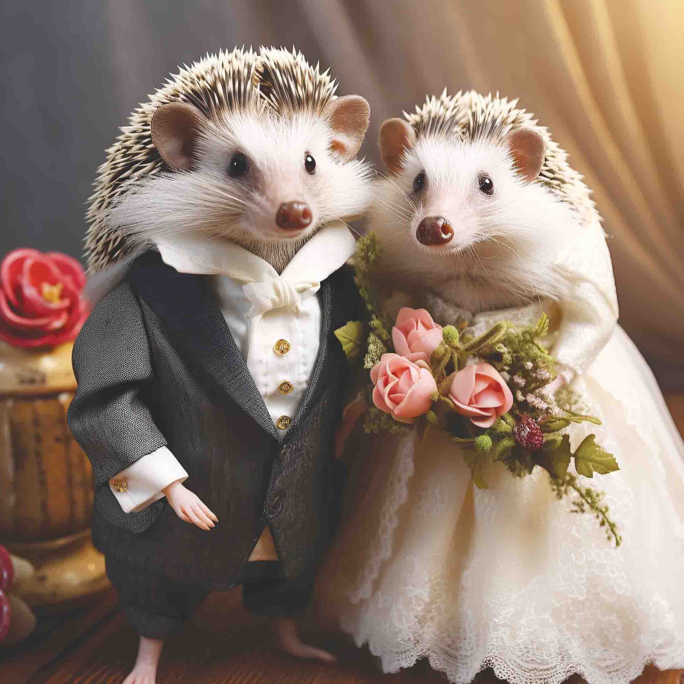 Wedding Day Hedgehogs