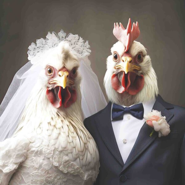 Wedding Day Hen & Cockerel 2