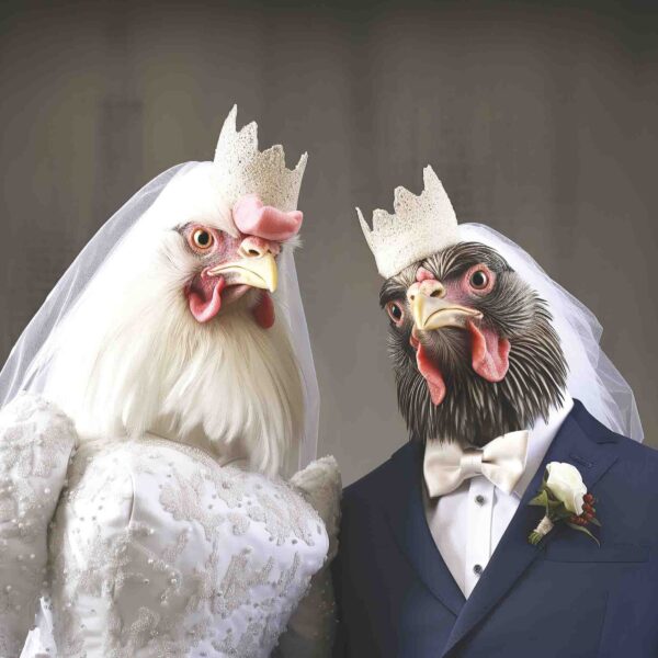 Wedding Day Hen & Cockerel