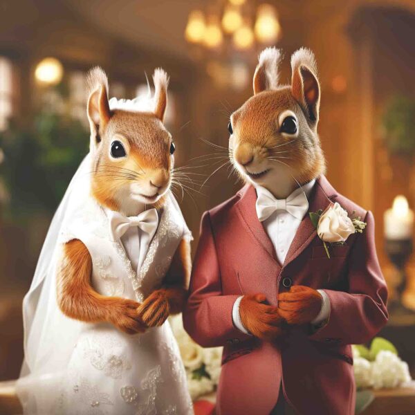 Wedding Day Red Squirrel