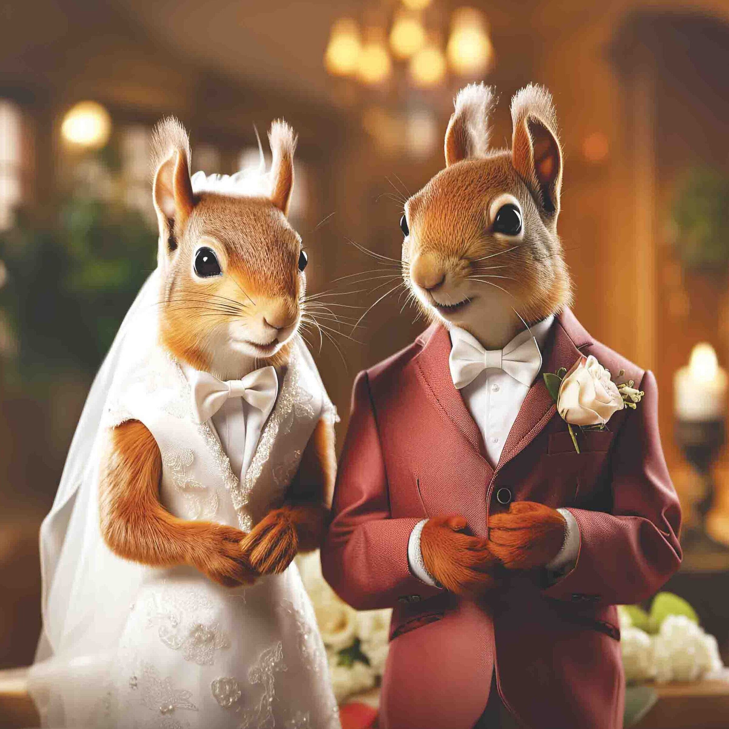 Wedding Day Red Squirrel