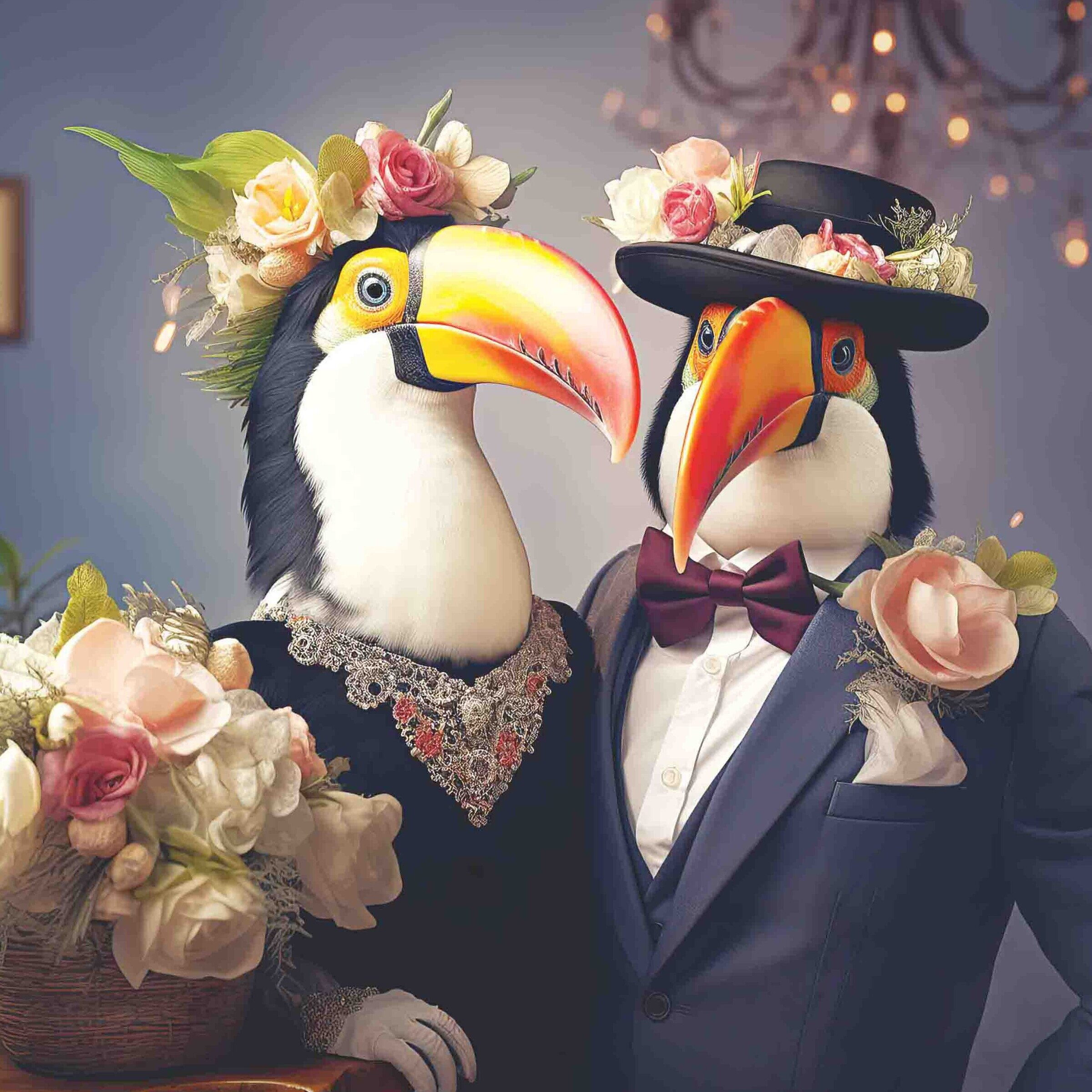 Wedding Day Toucans