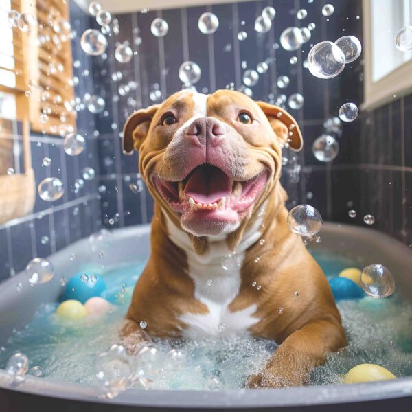 XL Bully Bubble Bath with Balls