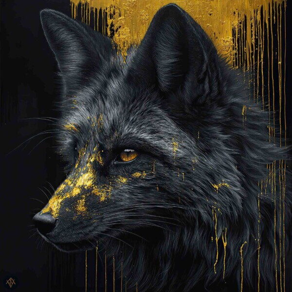 Black Fox Gold Splash