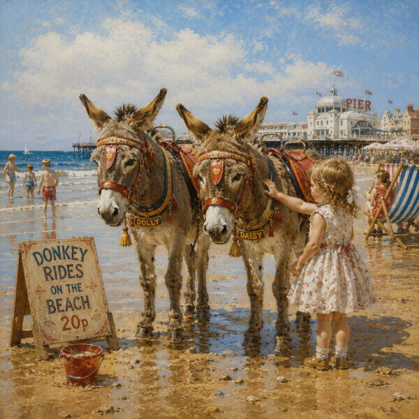 Donkeys on the Beach