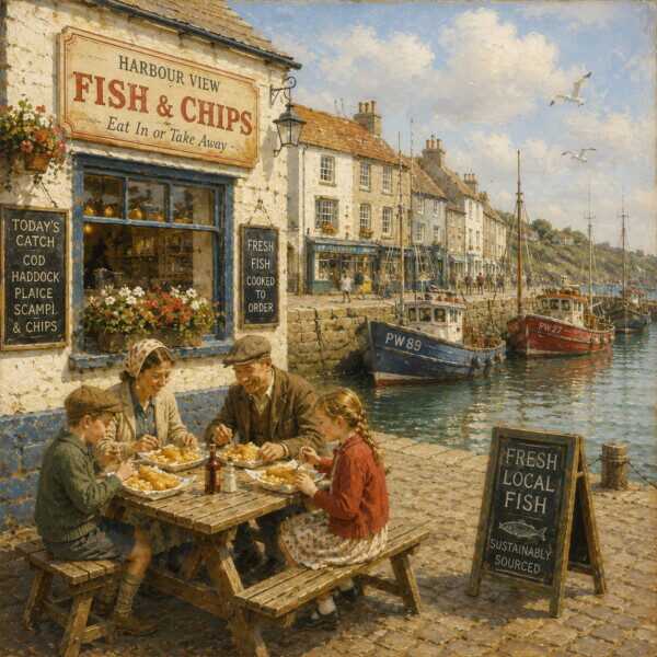 Fish and Chips by the Harbour
