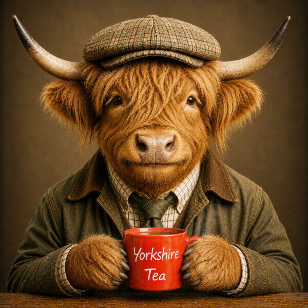 Happy Highland Yorkshire Tea