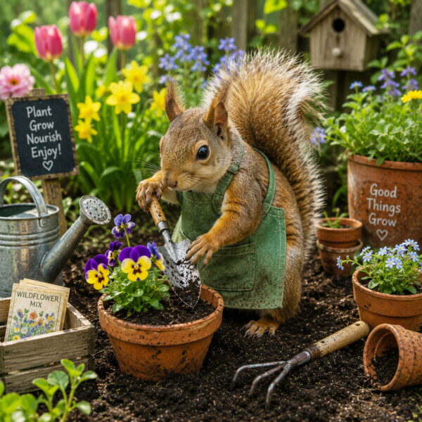 Squirrel Gardening