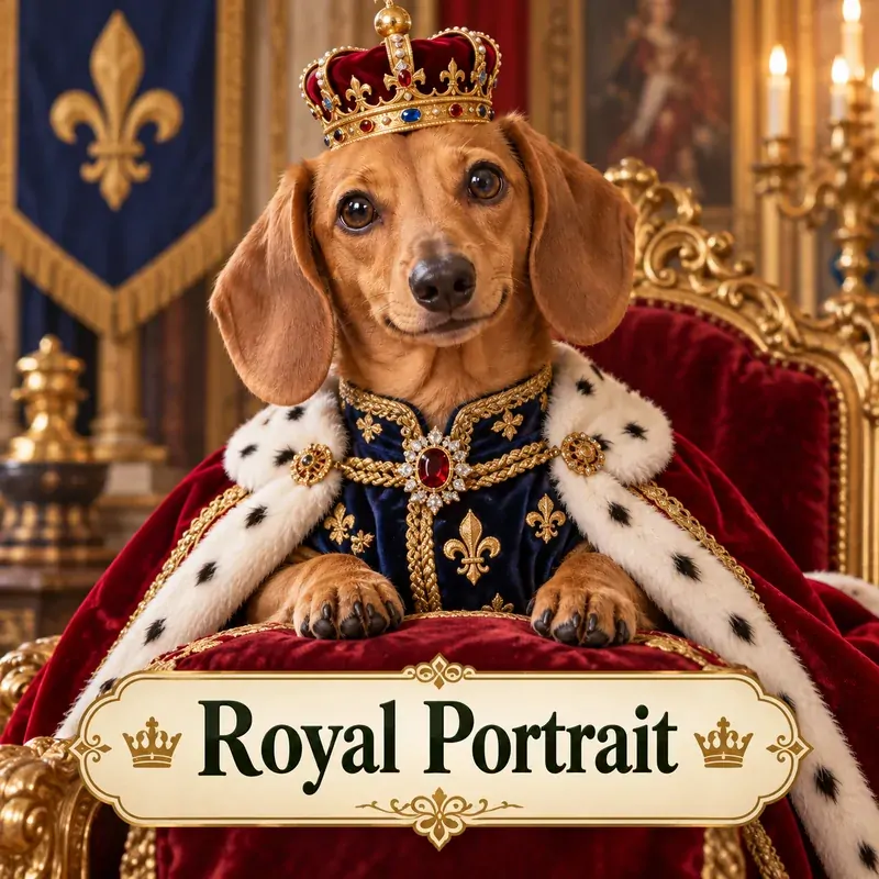 Royal Portrait AI pet portrait